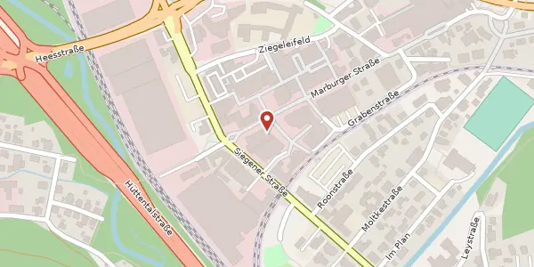 Karte der Umgebung von Marburger Str. 2, 57223 Kreuztal
