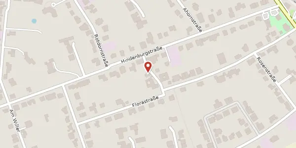 Karte der Umgebung von Hindenburgstr. 28 B, 40667 Meerbusch