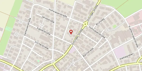Karte der Umgebung von Ditzinger Straße 21/1, 70839 Gerlingen