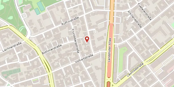 Karte der Umgebung von Orffstr. 7, 80634 München