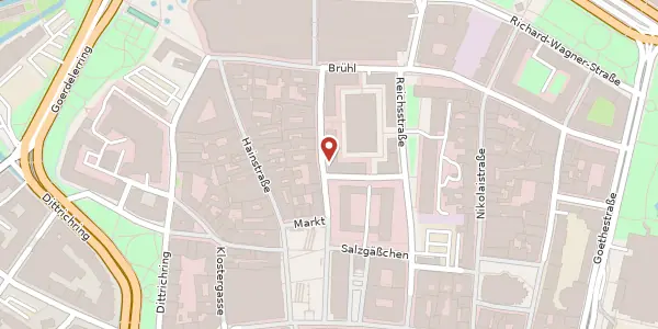Karte der Umgebung von Katharinenstraße 6, 04109 Leipzig