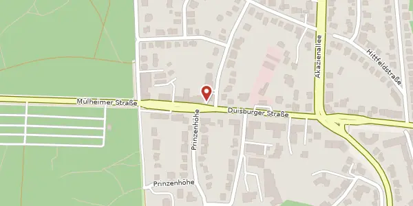 Karte der Umgebung von Duisburger Str. 478, 45478 Mülheim an der Ruhr