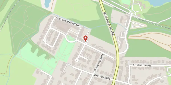 Karte der Umgebung von Cromforder Allee 16, 40878 Ratingen