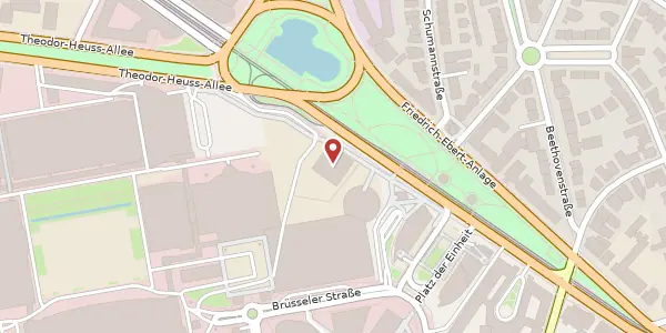 Karte der Umgebung von Friedrich-Ebert-Anlage 49, 60308 Frankfurt