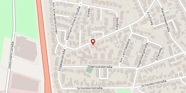 Karte der Umgebung von Schachenwaldstr. 28, 63456 Hanau