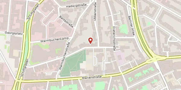 Karte der Umgebung von Arnswaldtstraße 29, 30159 Hannover