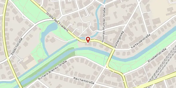 Karte der Umgebung von Straße des Friedens 4, 99094 Erfurt