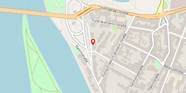 Karte der Umgebung von Rheinallee 11, 47119 Duisburg
