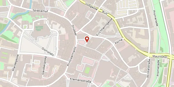 Karte der Umgebung von Lambertikirchplatz 4, 48143 Münster