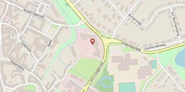 Karte der Umgebung von Schillerstraße 3, 38350 Helmstedt
