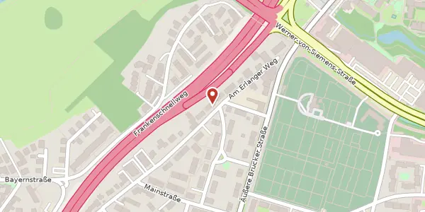 Karte der Umgebung von Am Erlanger Weg 16, 91052 Erlangen