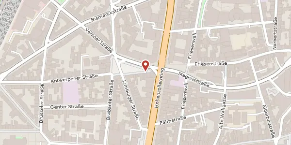 Karte der Umgebung von Friesenplatz 3, 50672 Köln