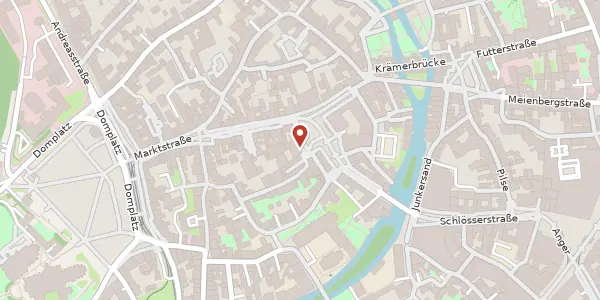 Karte der Umgebung von Fischmarkt 6, 99084 Erfurt