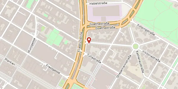 Karte der Umgebung von Lameystraße 2, 68165 Mannheim