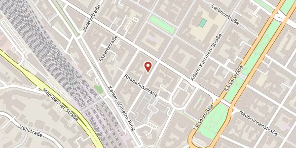 Karte der Umgebung von Frauenlobstr. 15-19, 55118 Mainz