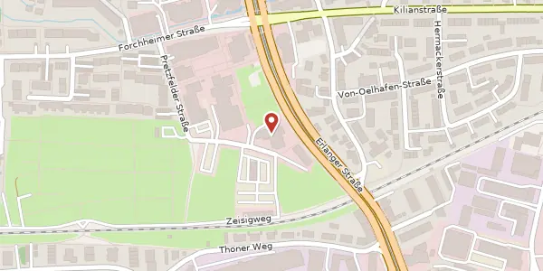 Karte der Umgebung von Pretzfelder Str. 15, 90425 Nürnberg
