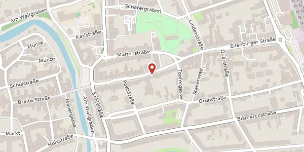 Karte der Umgebung von Eilenburger Straße 34, 04509 Delitzsch