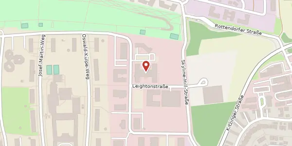 Karte der Umgebung von Leightonstr. 2, 97074 Würzburg