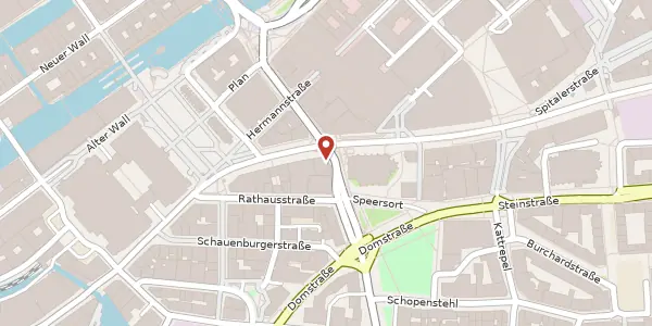 Karte der Umgebung von Bergstraße 7, 20095 Hamburg