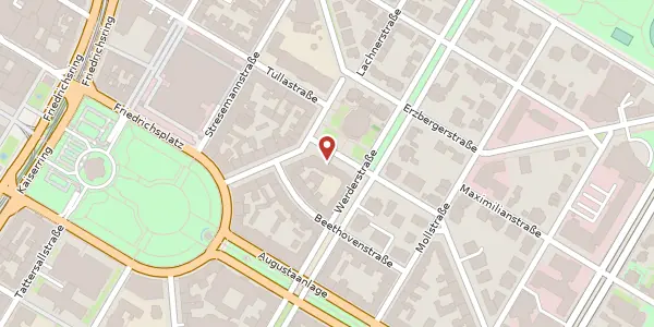Karte der Umgebung von Werderplatz 3, 68161 Mannheim