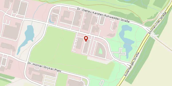 Karte der Umgebung von Dr.-Alfred-Herrhausen-Allee 15, 47228 Duisburg