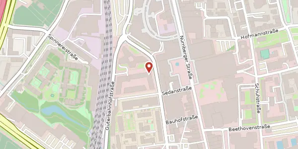 Karte der Umgebung von Nägelsbachstr. 19, 91052 Erlangen