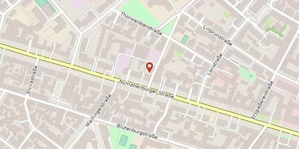Karte der Umgebung von Lothstr. 1, 80335 München