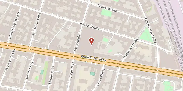 Karte der Umgebung von Frankfurter Allee 73 D, 10247 Berlin