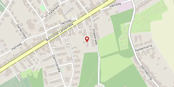 Karte der Umgebung von Bochumer Landstr. 338 a, 45279 Essen