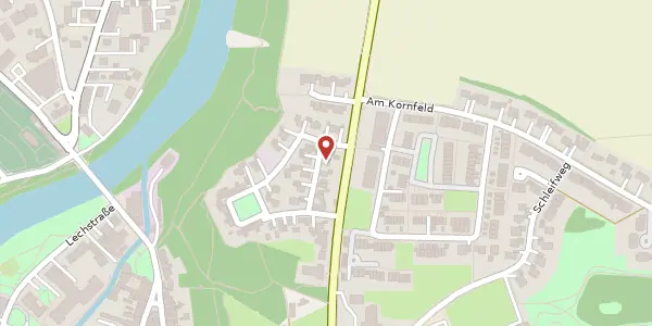 Karte der Umgebung von Epfenhauser Siedlung 12, 86899 Landsberg