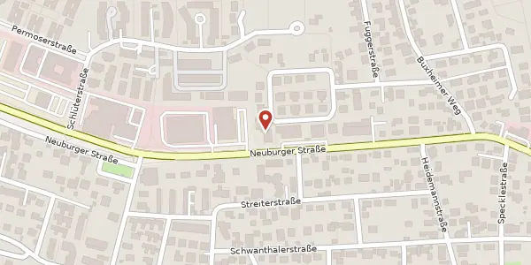 Karte der Umgebung von Neuburger Str. 57, 85057 Ingolstadt