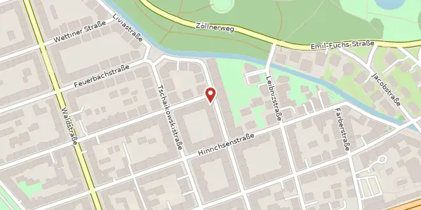 Karte der Umgebung von Funkenburgstraße 23, 04105 Leipzig