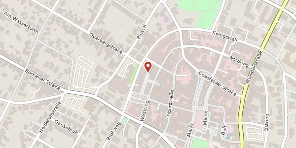 Karte der Umgebung von Overbergplatz 4, 48249 Dülmen