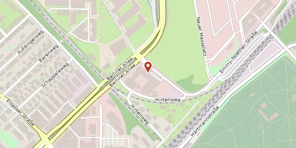 Karte der Umgebung von Emmy-Noether-Straße 2, 79110 Freiburg im Breisgau