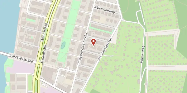 Karte der Umgebung von Ruppiner-See-Straße 42, 13599 Berlin