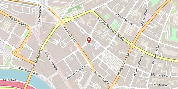 Karte der Umgebung von Karcherstraße 4, 66111 Saarbrücken