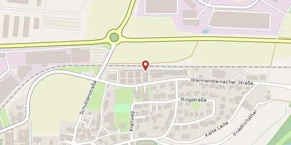 Karte der Umgebung von Warmensteinacher Str. 95F, 95448 Bayreuth