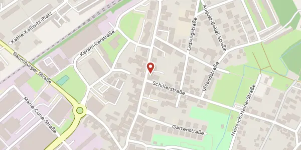 Karte der Umgebung von Eisenberger Straße 82, 07629 Hermsdorf