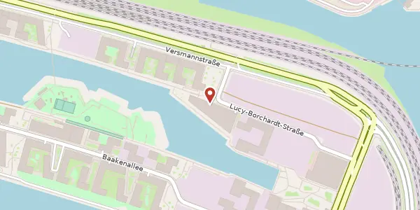 Karte der Umgebung von Lucy-Borchardt-Straße 2, 20457 Hamburg