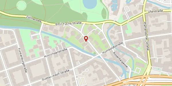 Karte der Umgebung von Jacobstraße 21, 04105 Leipzig