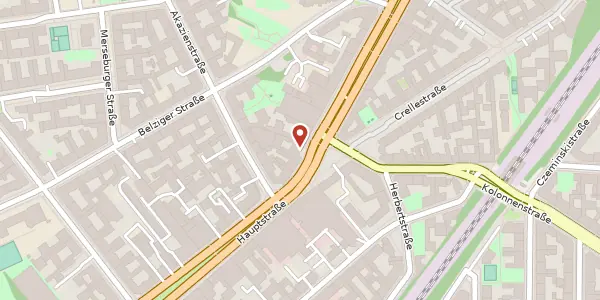 Karte der Umgebung von Hauptstraße 19, 10827 Berlin