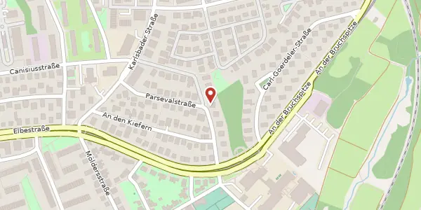 Karte der Umgebung von Parsevalstraße 12, 55122 Mainz