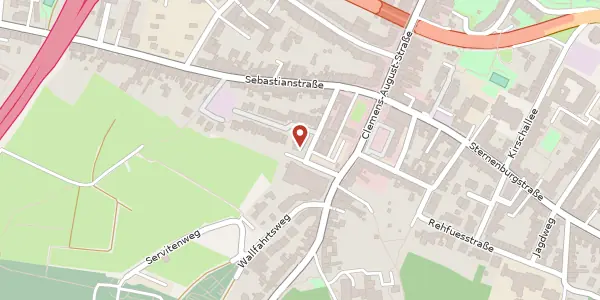 Karte der Umgebung von Rudolf-Stöcker-Weg 1, 53115 Bonn