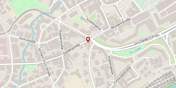 Karte der Umgebung von Dalbergsweg 1, 99084 Erfurt