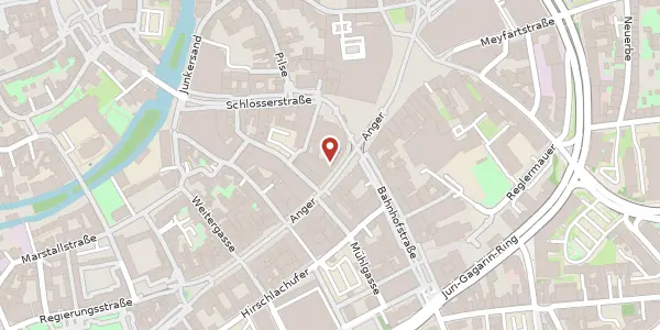 Karte der Umgebung von Anger 60, 99084 Erfurt