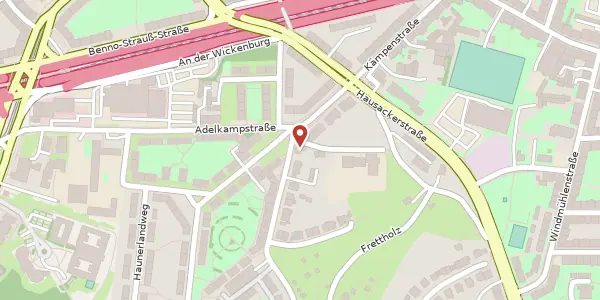 Karte der Umgebung von Bramkampstr. 1, 45147 Essen