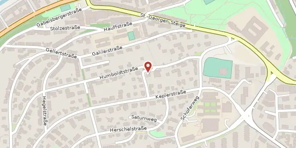 Karte der Umgebung von Humboldtstraße 60, 75175 Pforzheim