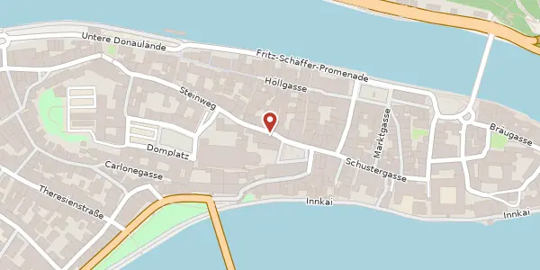 Karte der Umgebung von Große Messergasse 1, 94032 Passau