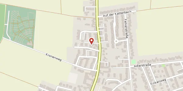 Karte der Umgebung von Christine-Brückner-Weg 6, 53859 Niederkassel