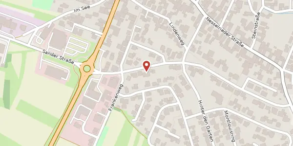 Karte der Umgebung von Alemannenstraße 45, 77767 Appenweier